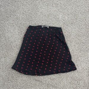 Black and Red Polka Dot Skirt